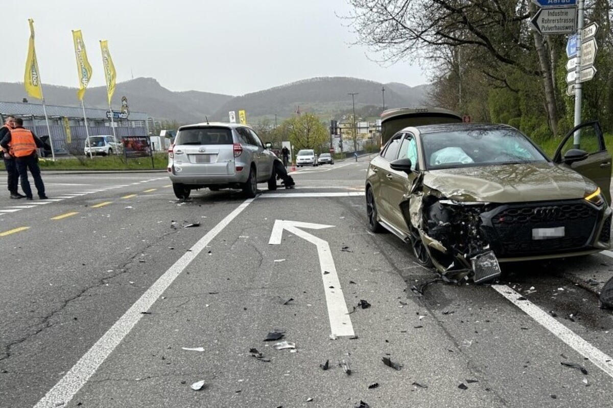 Unfall in Buchs AG - Audi-Fahrer übersieht Toyota