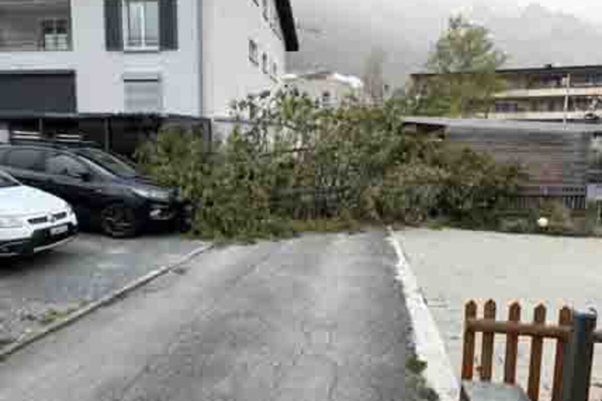 Chur GR - Sturmböen sorgen für Chaos und viele Einsätze