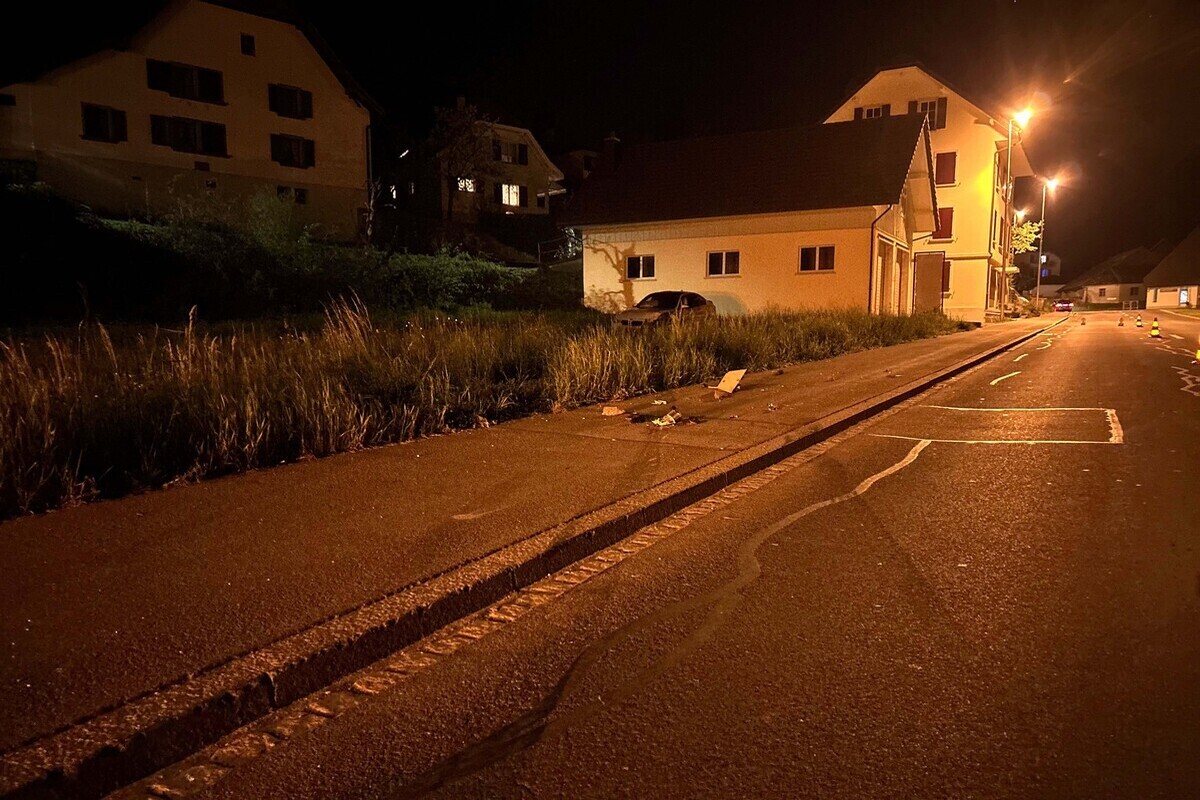 Gontenschwil AG - Stark alkoholisiert Unfall verursacht