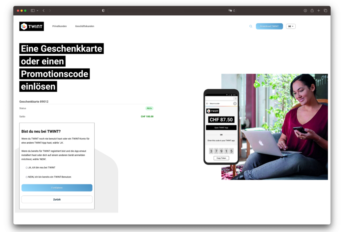 Angeblicher Treuegutschein von TWINT entpuppt sich als Datenklau