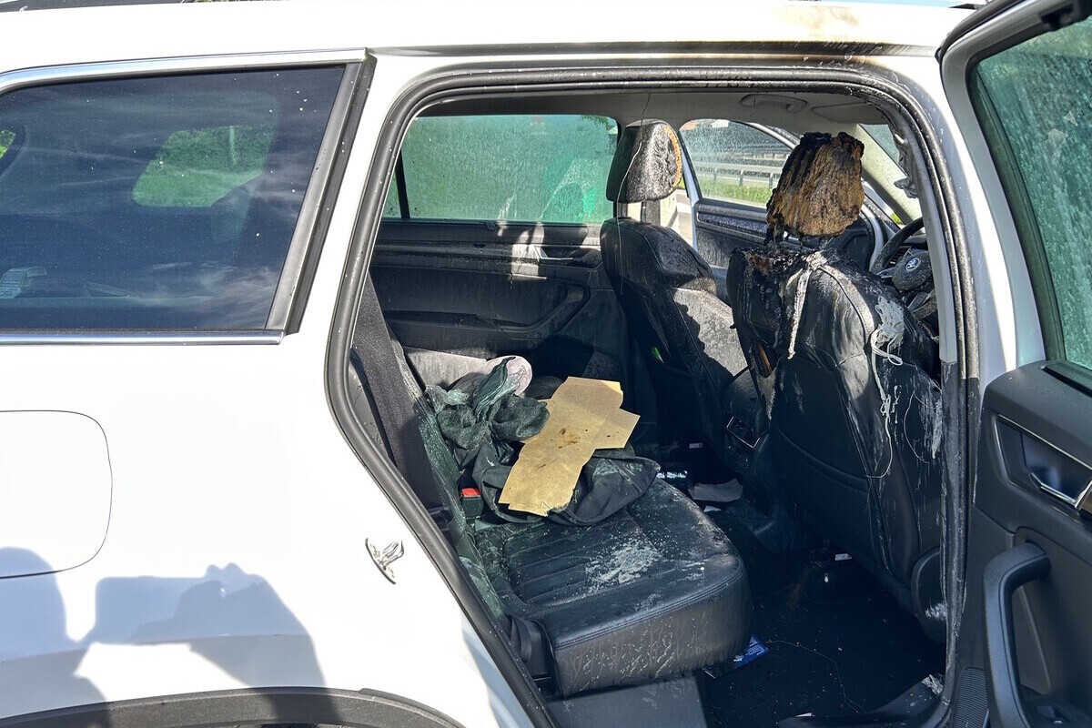 St.Margrethen SG - Auto in Brand geraten