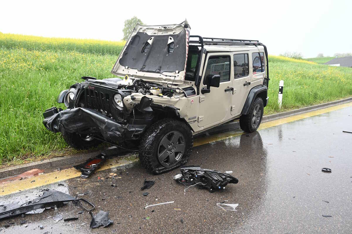Muolen SG - Zwei Personen bei Frontalkollision verletzt