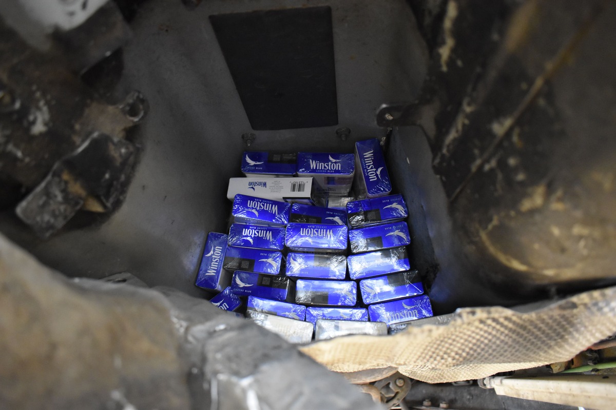 St. Margrethen SG - Über 6000 nicht angemeldete Zigaretten entdeckt