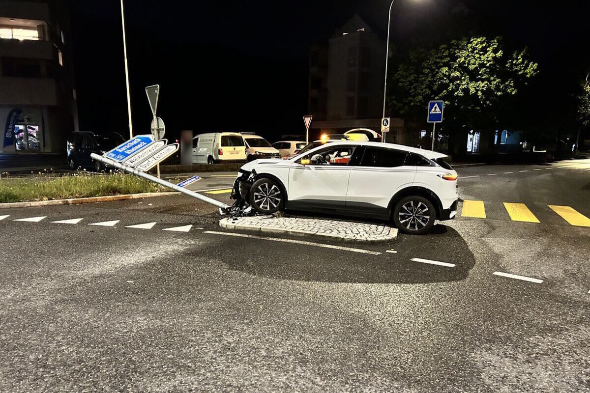 St. Margrethen SG - Fahrunfähig Unfall verursacht