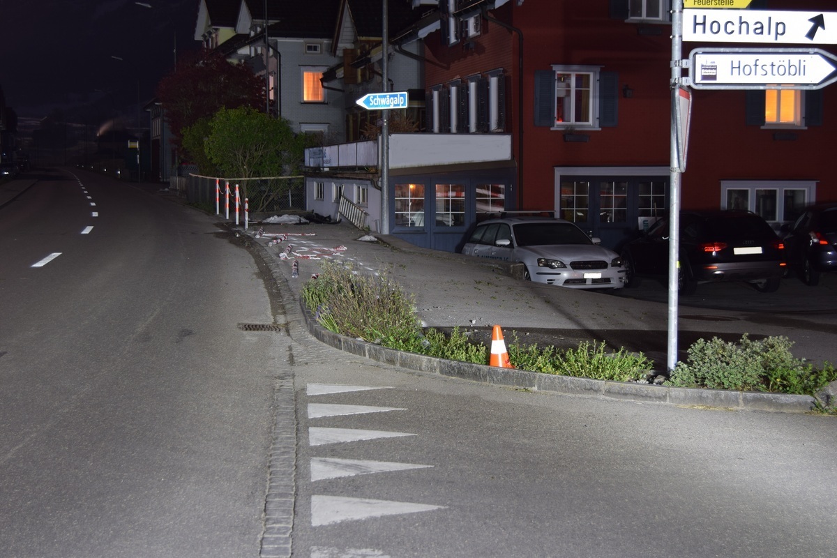 Urnäsch AR - Fahrunfähig Unfall verursacht