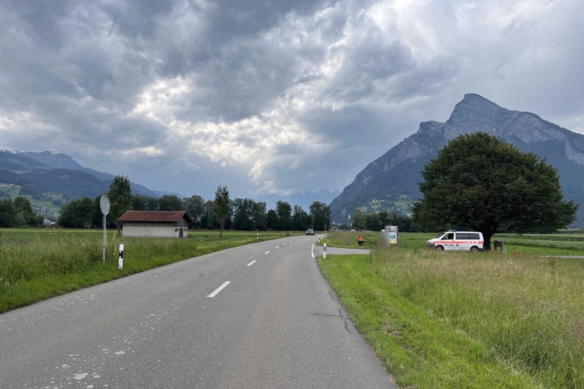 Mels SG - Motorradfahrer bei Streifkollision verletzt