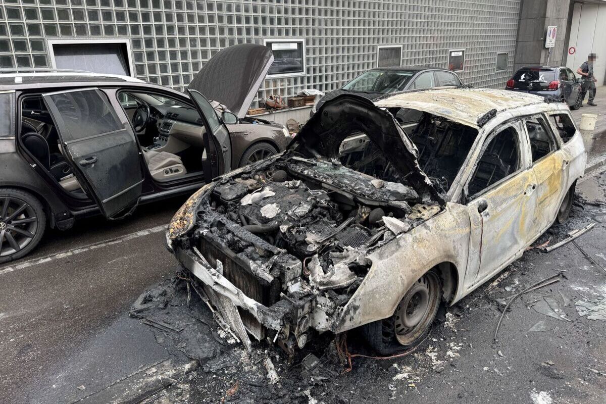 St.Gallen - Auto in Vollbrand