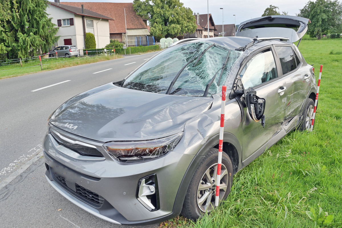Rickenbach/Ettiswil LU - Sechs Fahrzeuge an zwei Unfällen beteiligt