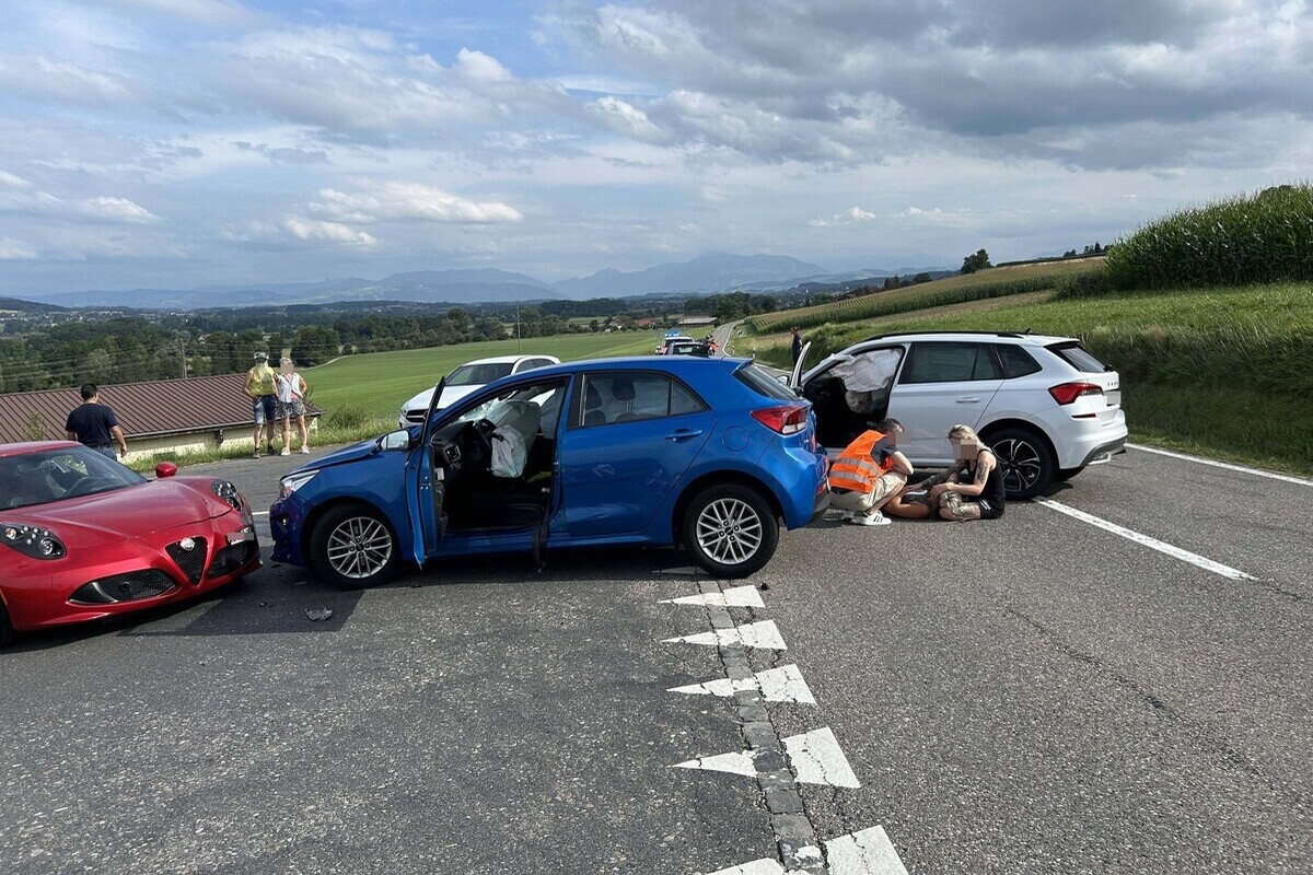 Heftige Kollision in Rottenschwil AG