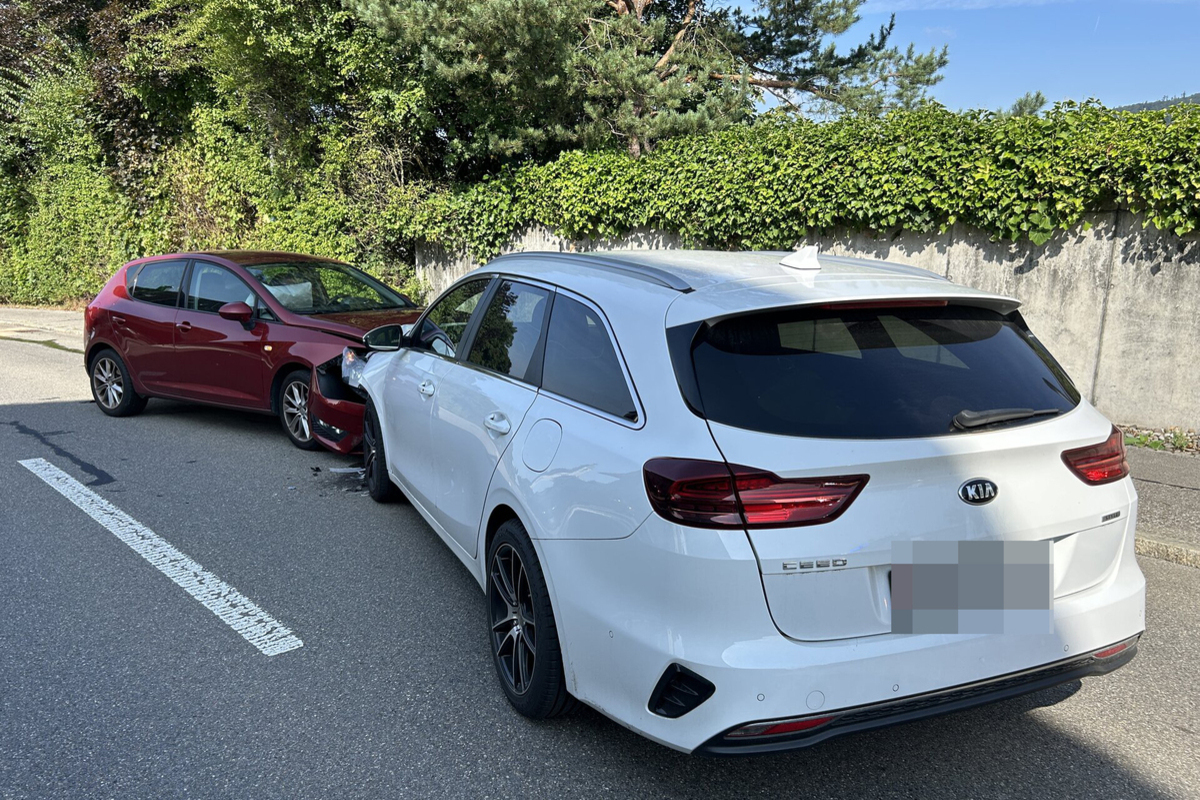 Rupperswil AG - Frontalkollision auf der Gegenfahrbahn