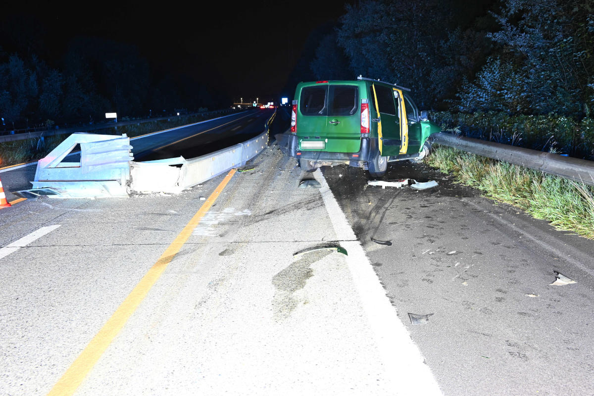 A13 / Buchs SG - Selbstunfall auf Autobahn – fahrunfähig