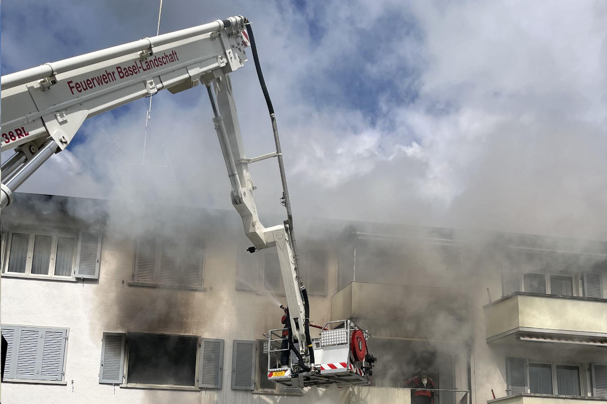 Die Wohnung ist nach dem Brand nicht mehr bewohnbar.