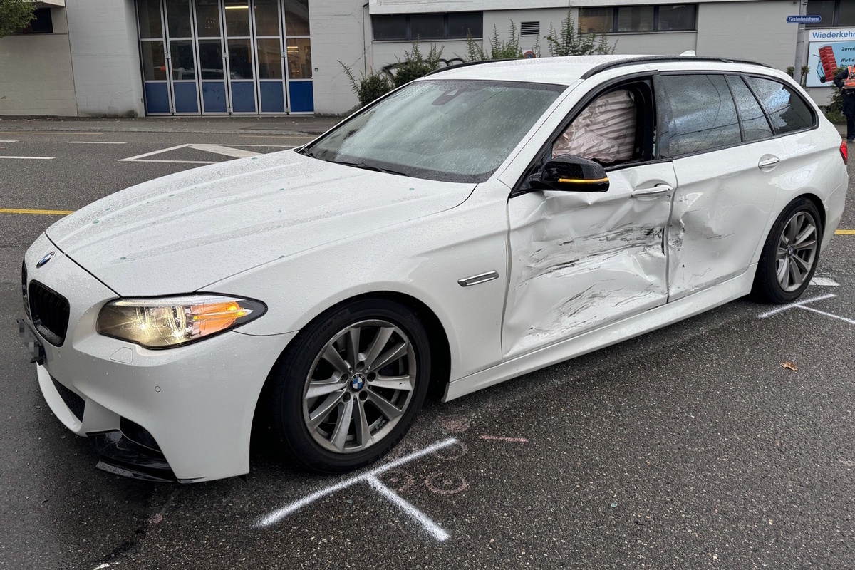 St.Gallen - Unfall an Verzweigung