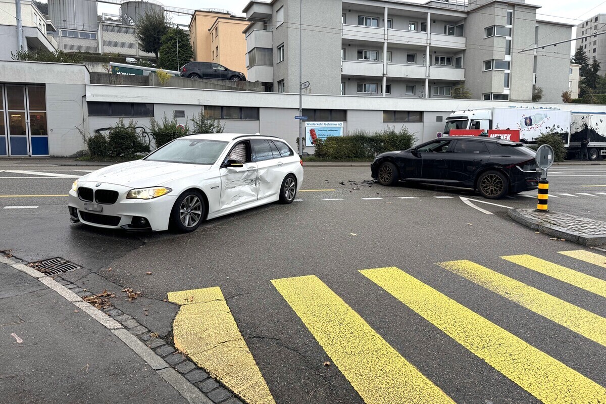 St.Gallen - Unfall an Verzweigung