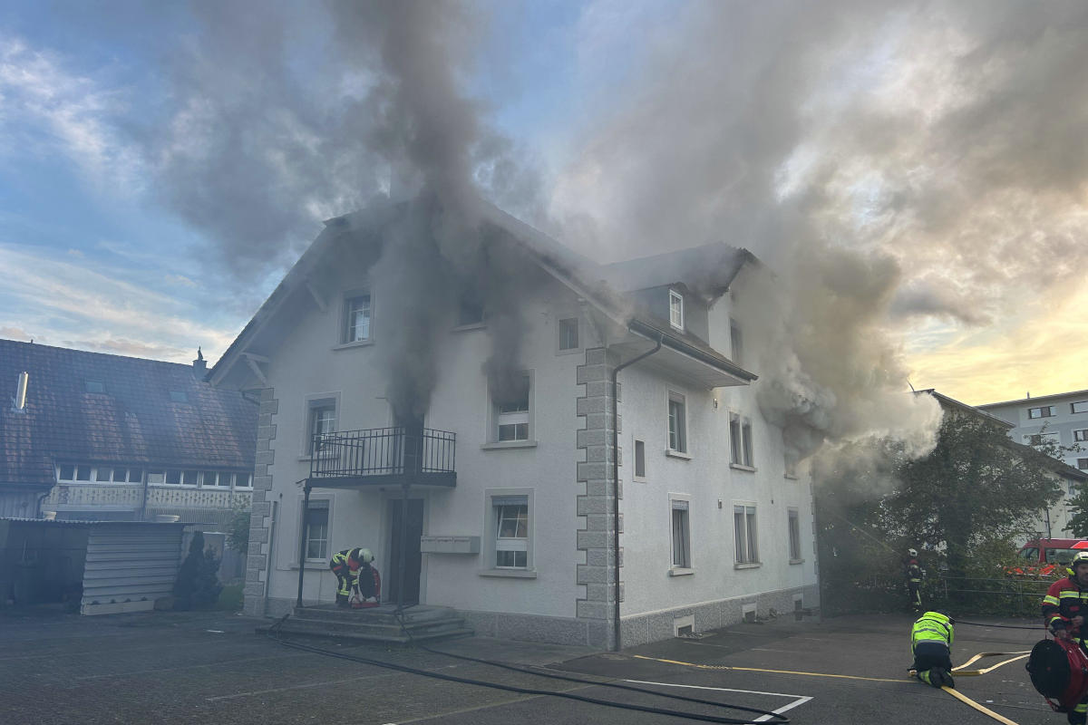 Menziken AG – Wohnhaus bei Brand zerstört