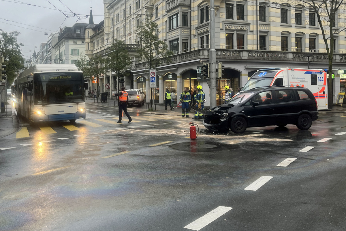 Stadt Luzern – Verkehrsbehinderungen nach Verkehrsunfall