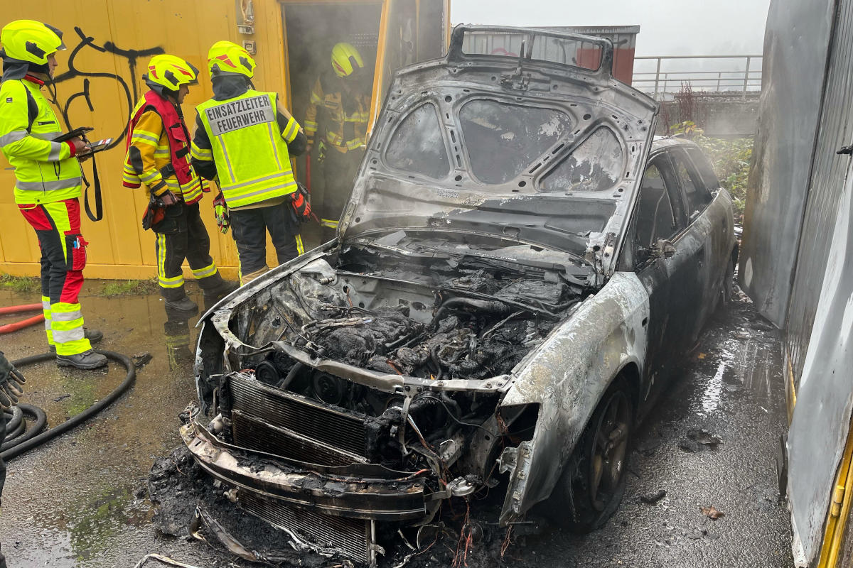 Uzwil SG – Mann bei Autobrand verletzt