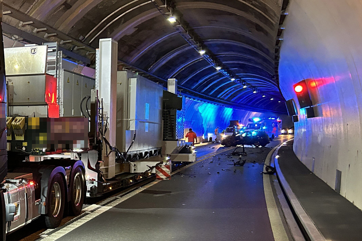 Brunnen SZ – Seitlich-frontale Kollision im Mositunnel