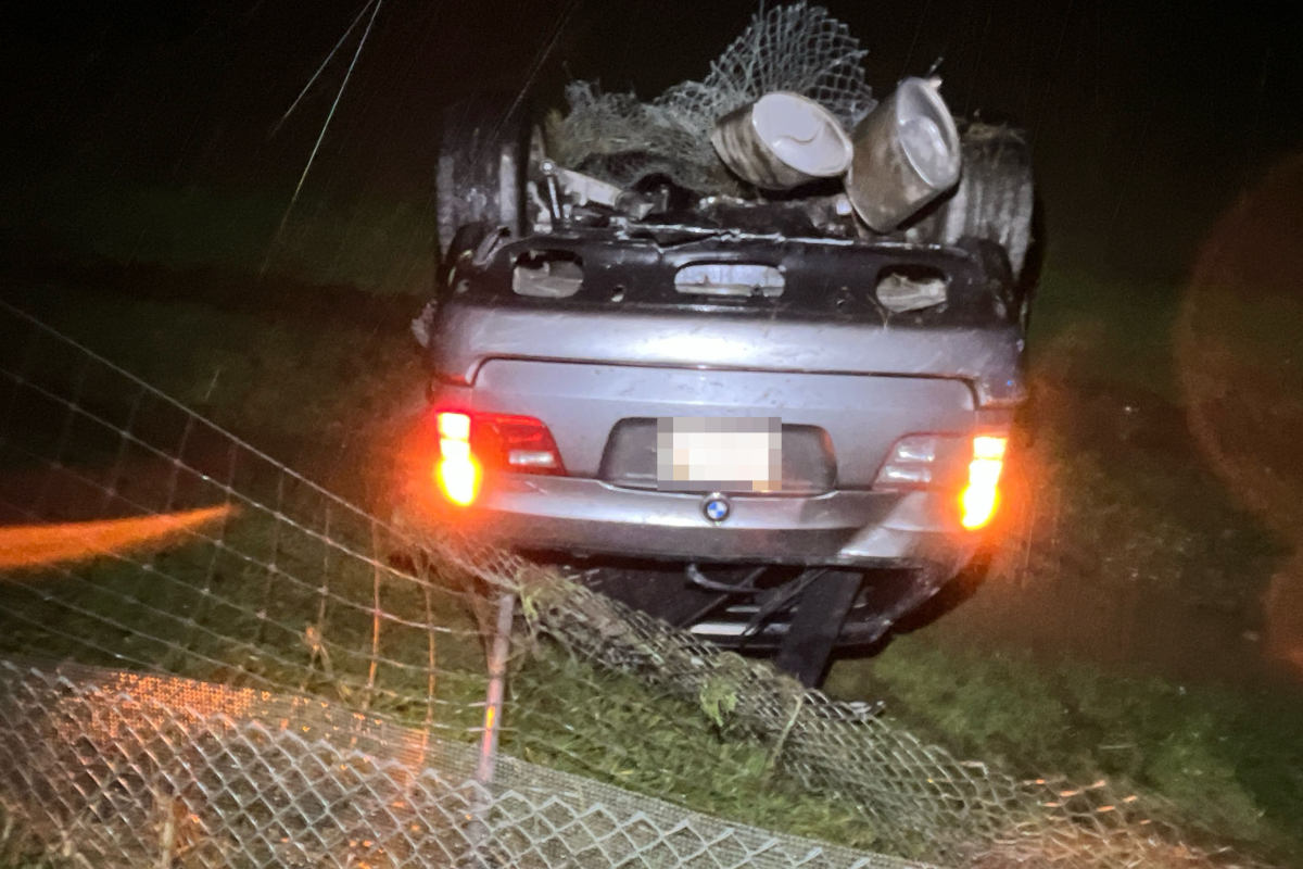A1 Niederbipp SO – Selbstunfall auf der Autobahn