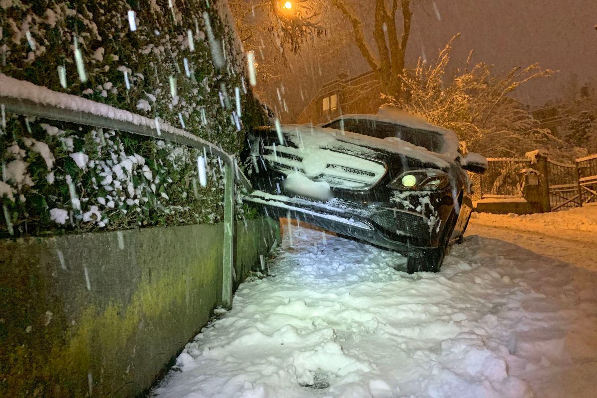 Kanton Luzern – 600 Notrufe wegen Schneechaos bei Polizei eingegangen