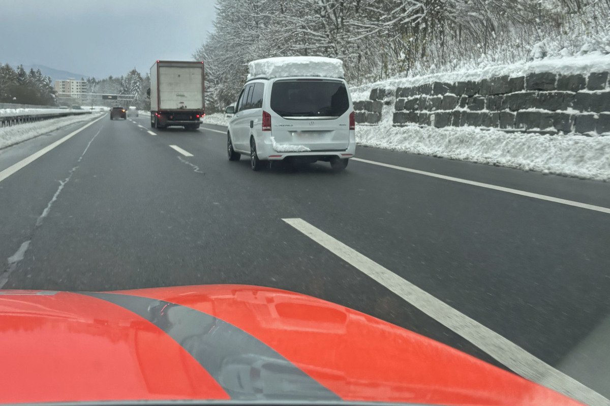 Kanton Luzern – Teils mit bis zu 30 cm Schnee auf dem Dach unterwegs 