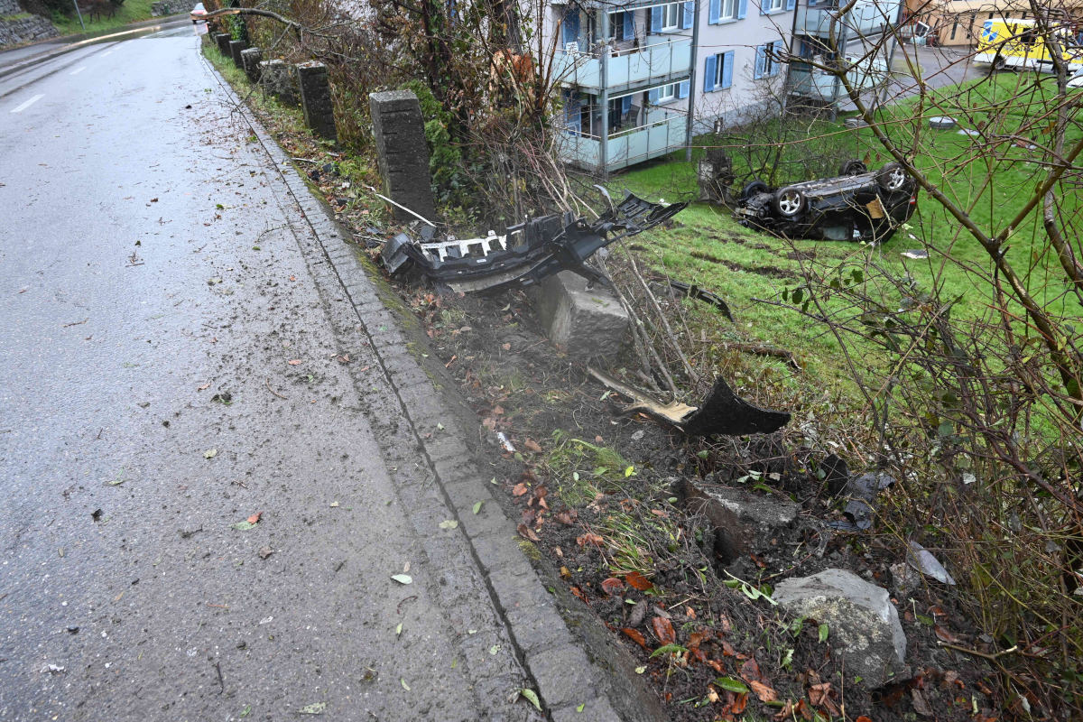 Staad SG – Fahrunfähig verunfallt