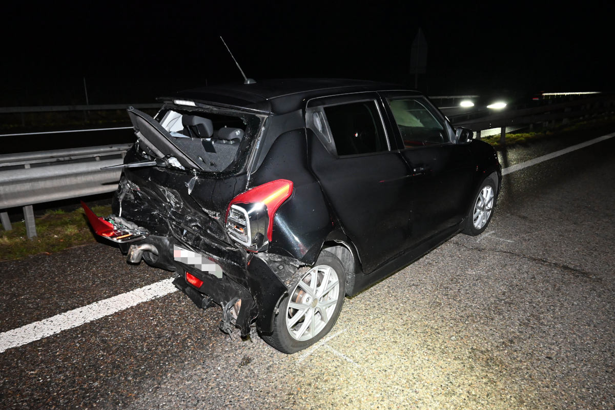 A1 Gossau SG – Auffahrkollision auf der Autobahn