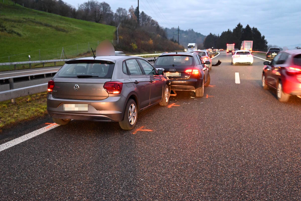 Rorschacherberg SG – Hoher Sachschaden nach Unfall auf der A1