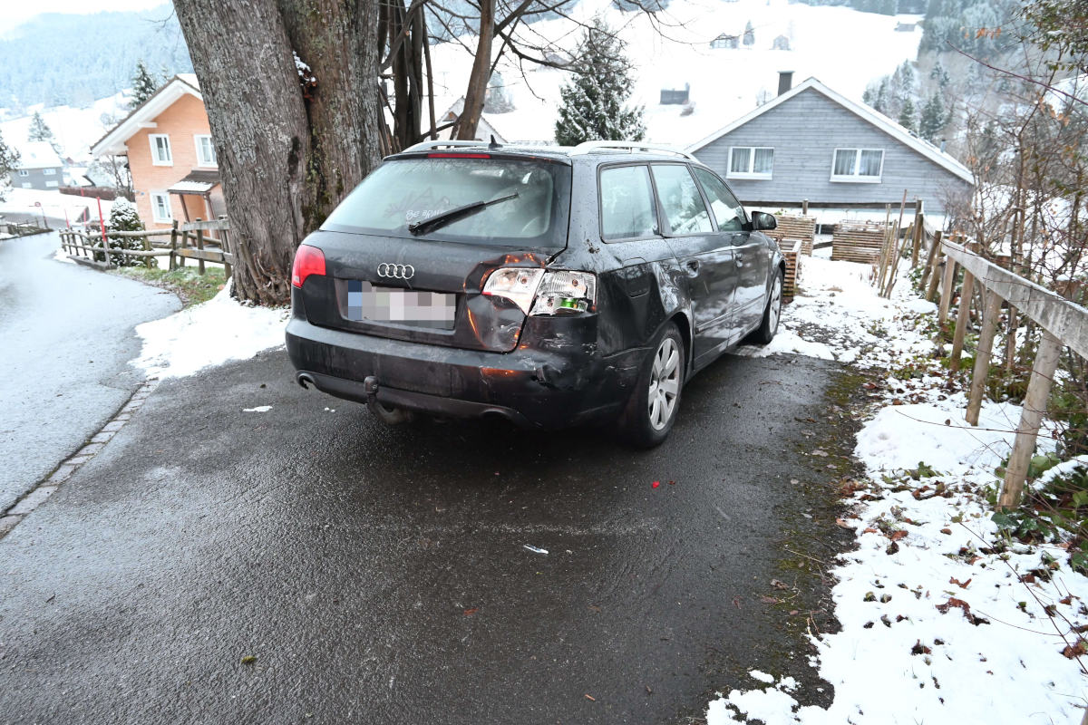 Wildhaus SG – Rückwärts in parkiertes Auto gefahren