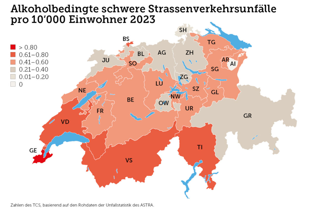 Tödliche Verkehrsunfälle unter Alkoholeinfluss vorwiegend durch Männer verursacht