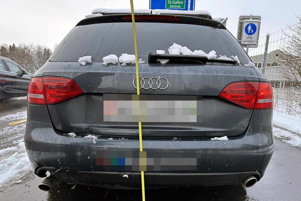 St.Gallen – Totalschaden nach Auffahrunfall