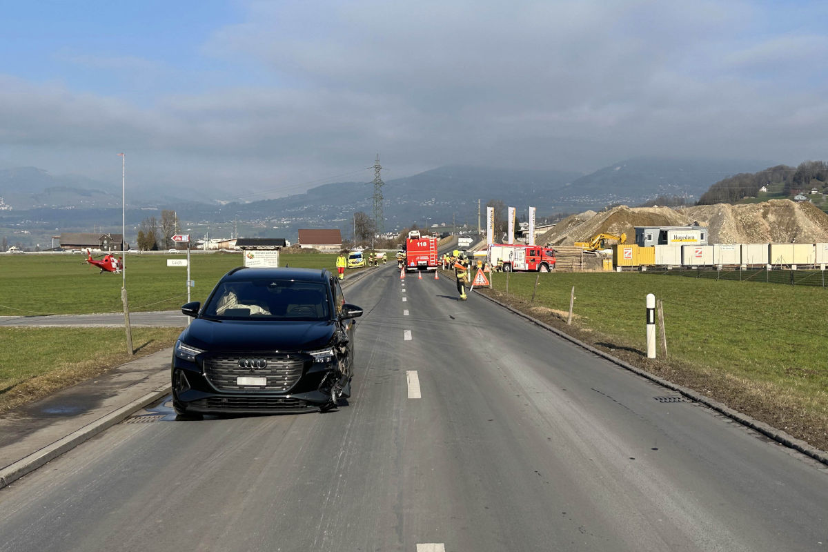 Reichenburg SZ – Frau nach Kollision verletzt