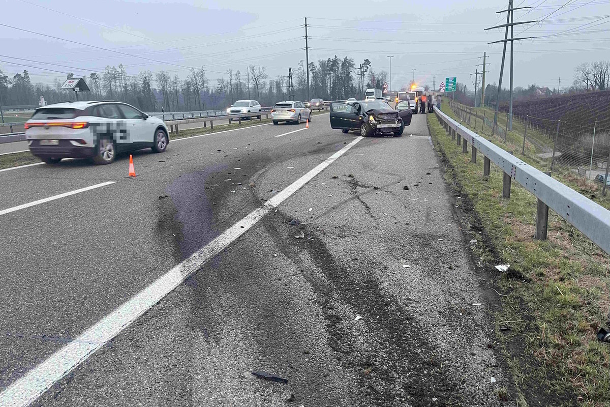 Goldach SG – Auto brennt während der Fahrt