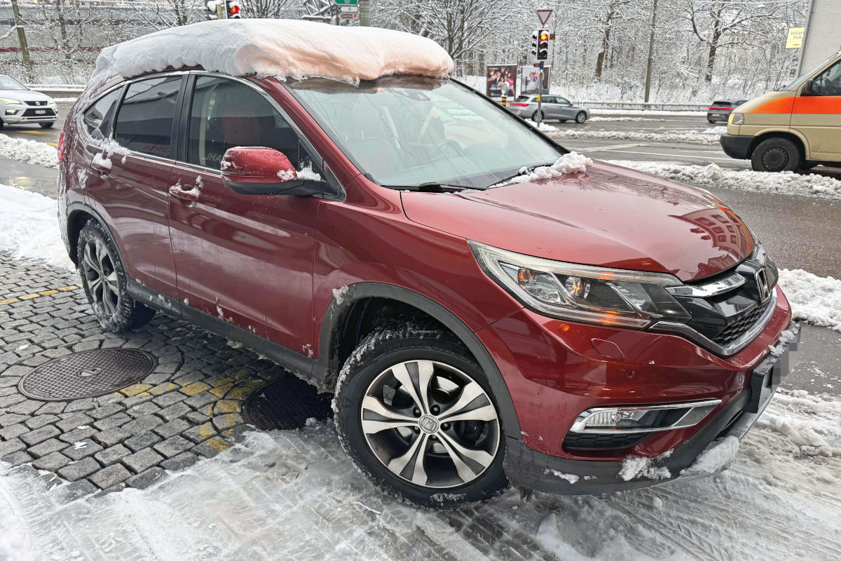 Stadt St.Gallen – Gucklochfahrer nach Schneefall unterwegs