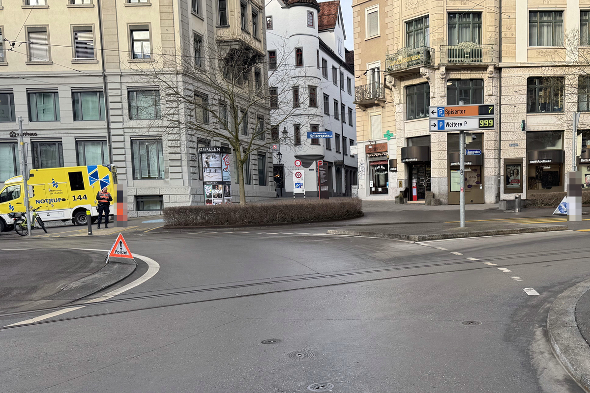 St.Gallen - Fahrunfähig Unfall gebaut
