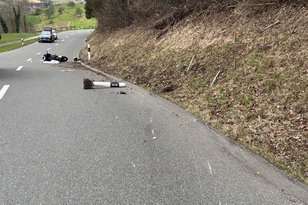 Unfall in Zetzwil AG – Motorradfahrer schwer verletzt
