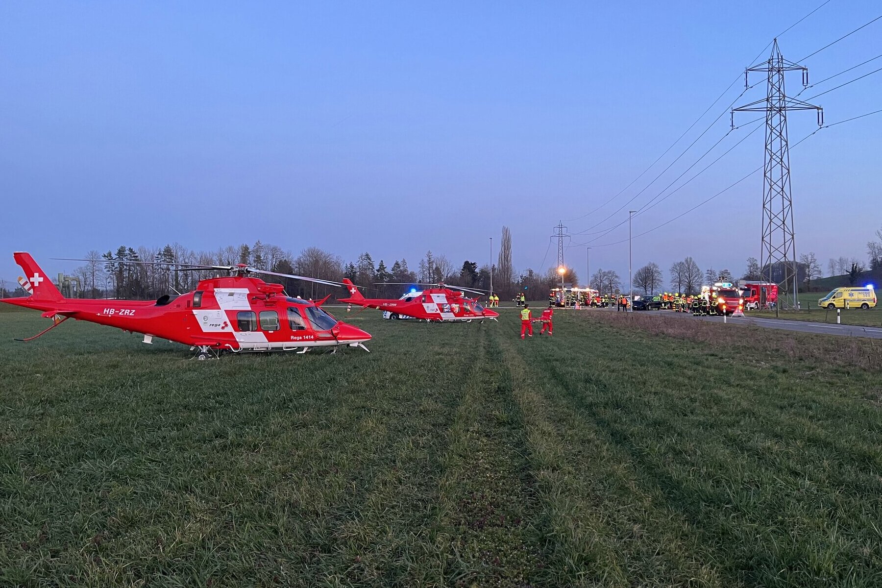 Unfall in Waltenschwil AG – Zwei Schwerverletzte bei Crash