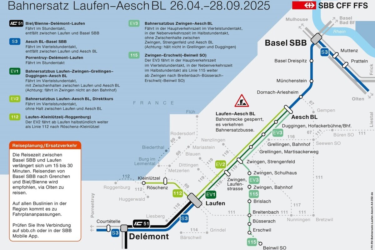 Fünfmonatige Totalsperre im Laufental BL