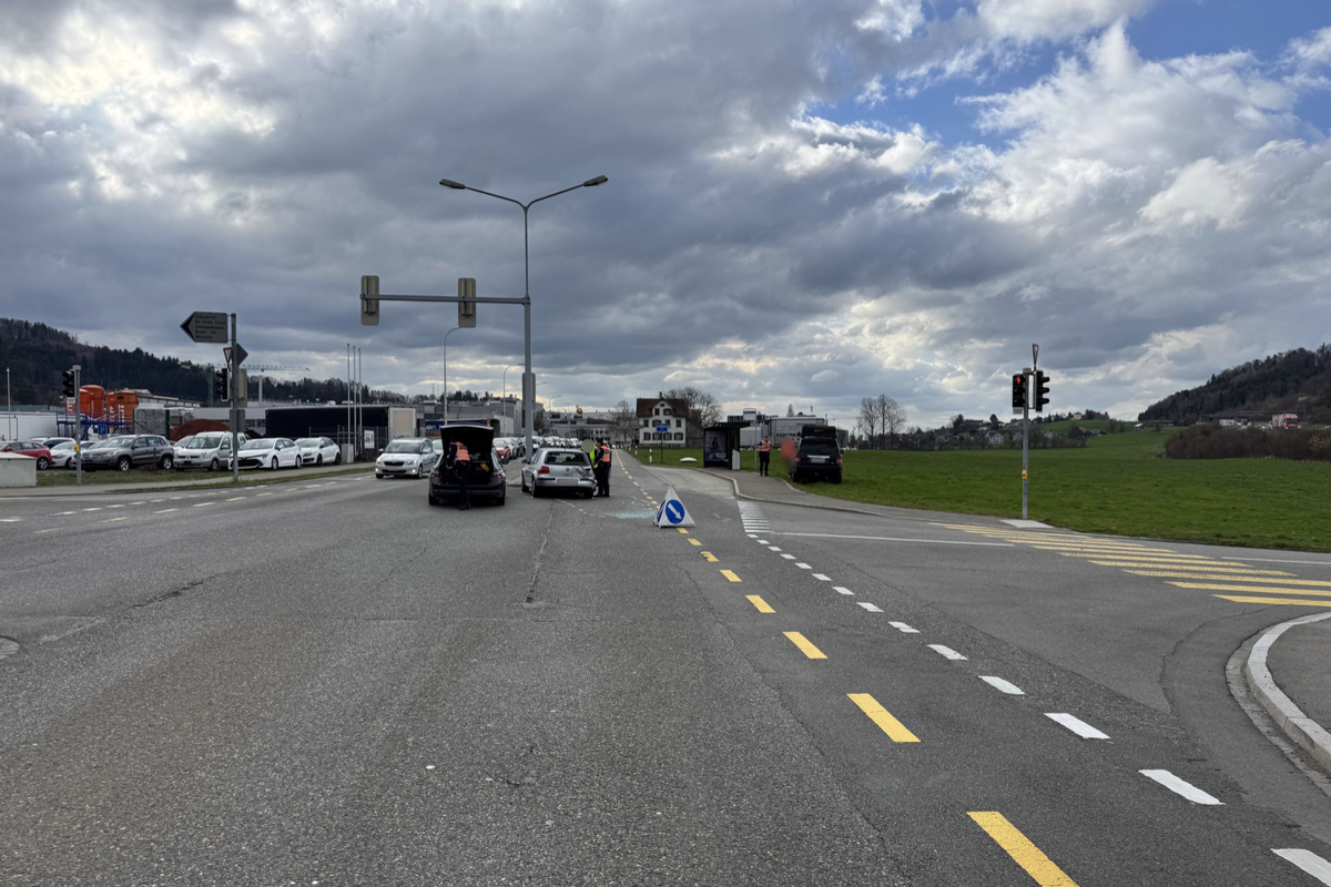 Unfall in St.Gallen – Bremsmanöver zu spät bemerkt