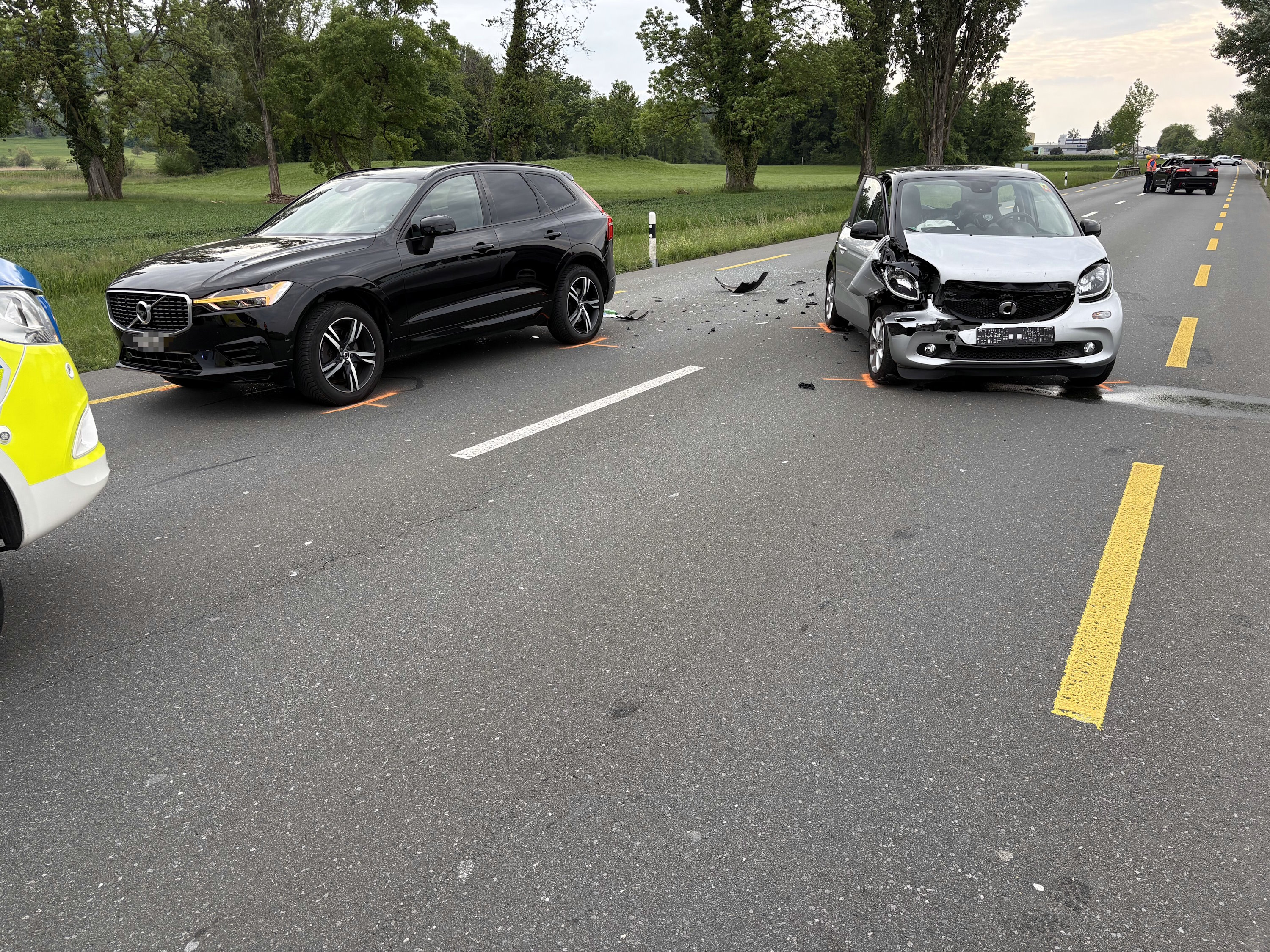 Thal SG – Verletzte Beifahrerin und Stau nach Unfall