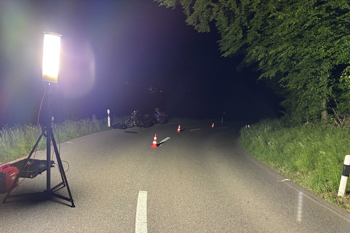 Zetzwil AG – Rettungshelikopter fliegt Motorradfahrer nach Unfall ins Spital