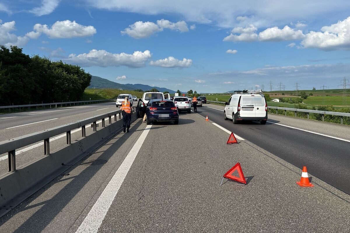 A1 bei Oberbipp SO – Vier Personen bei Unfall verletzt