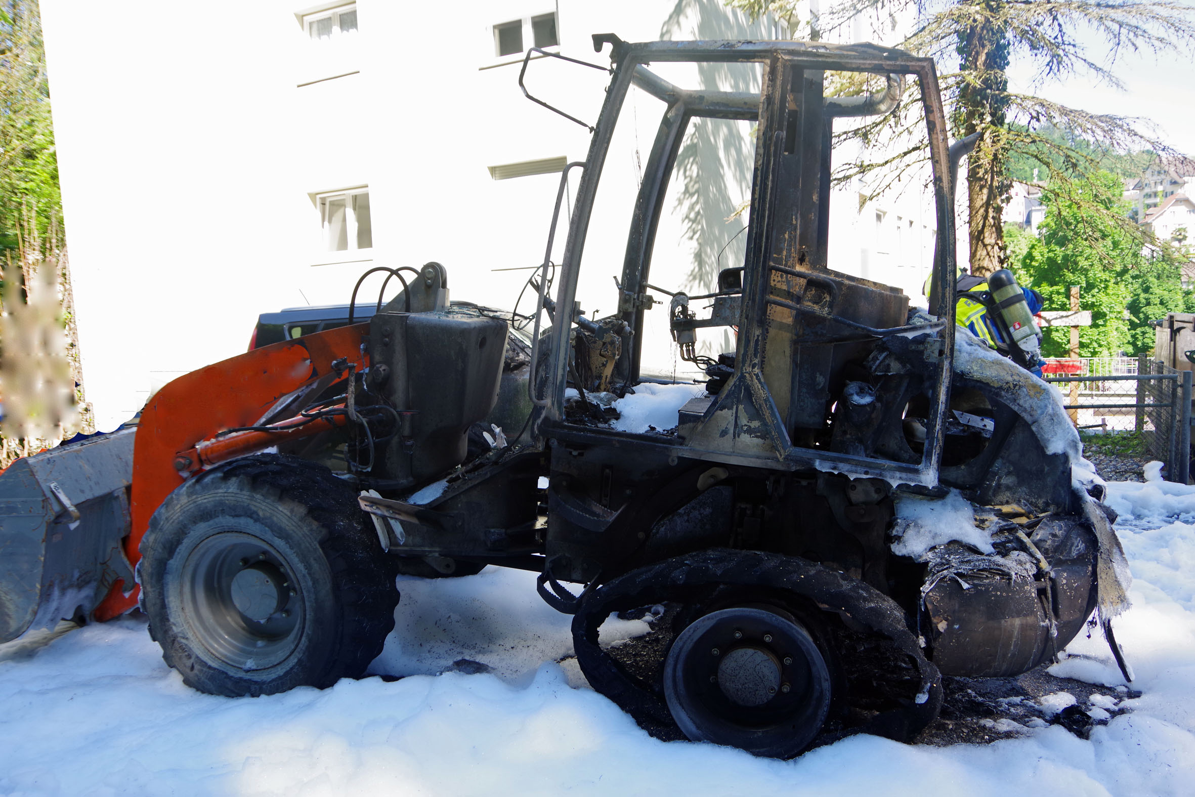 Luzern – Pneulader in Vollbrand