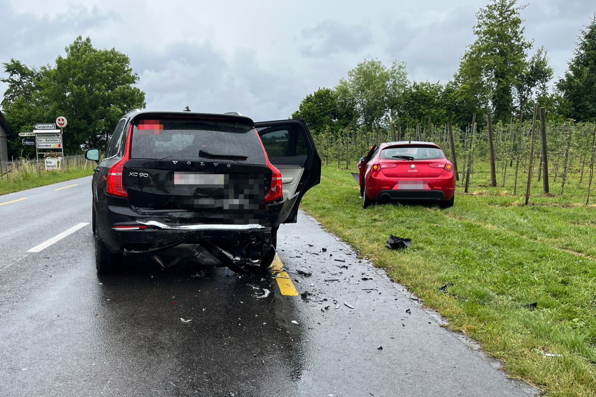 Güttingen TG – Auffahrunfall beim Abbiegen