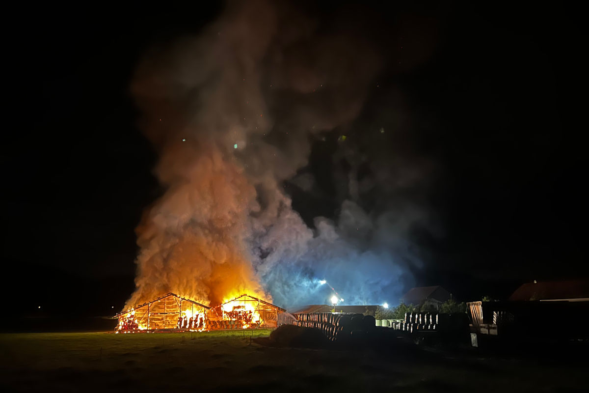 Brand in Gränichen AG – Lagerhallen ein Raub der Flammen