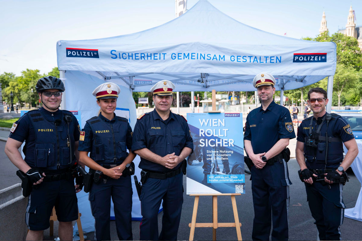 Für die sichere Nutzung von E-Scootern – Wien stellt Kampagne vor