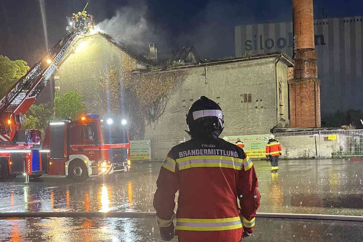Olten SO – Brand in Industriegebäude
