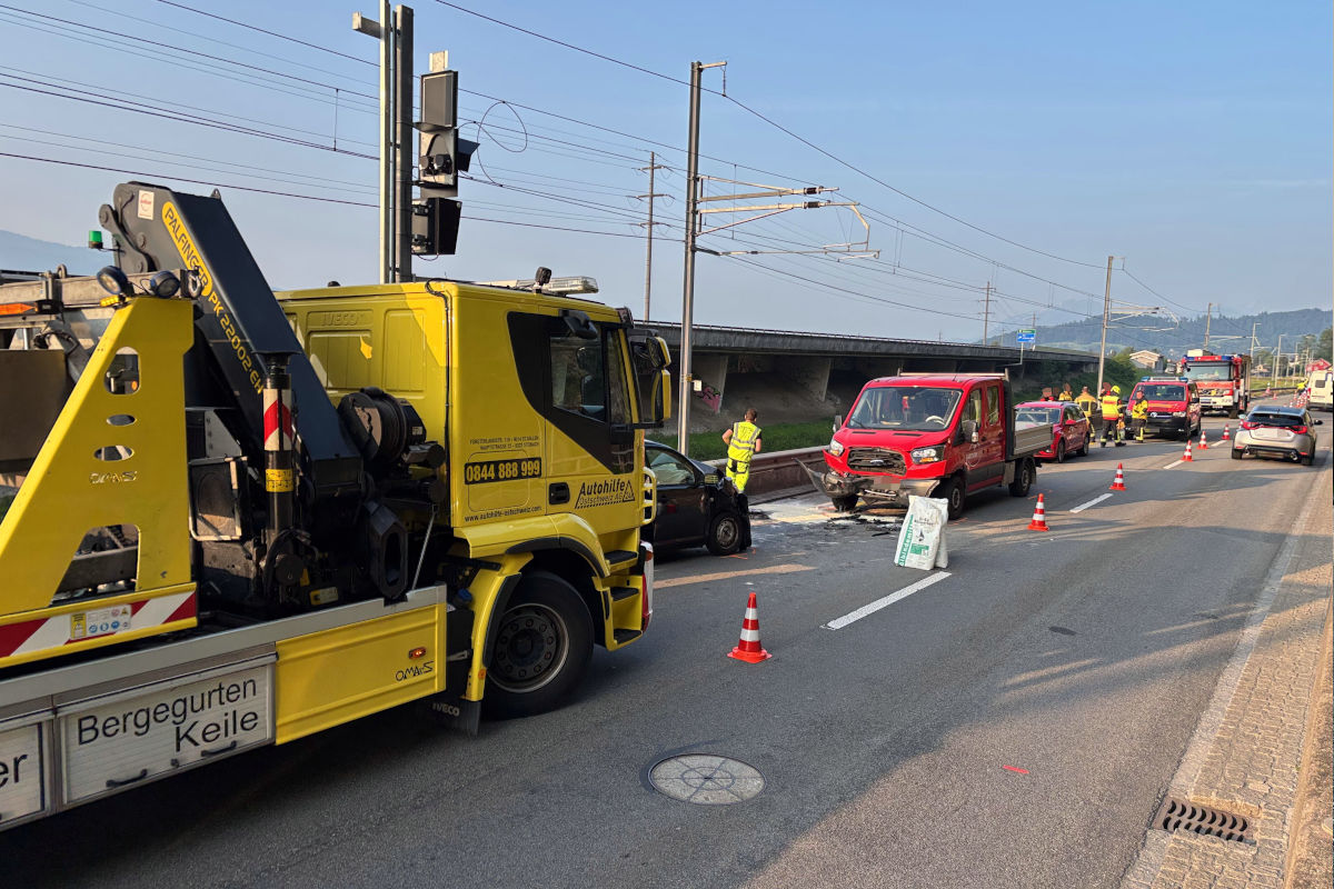 Frontalkollision in St. Margrethen – Autolenkerin verletzt sich bei Unfall