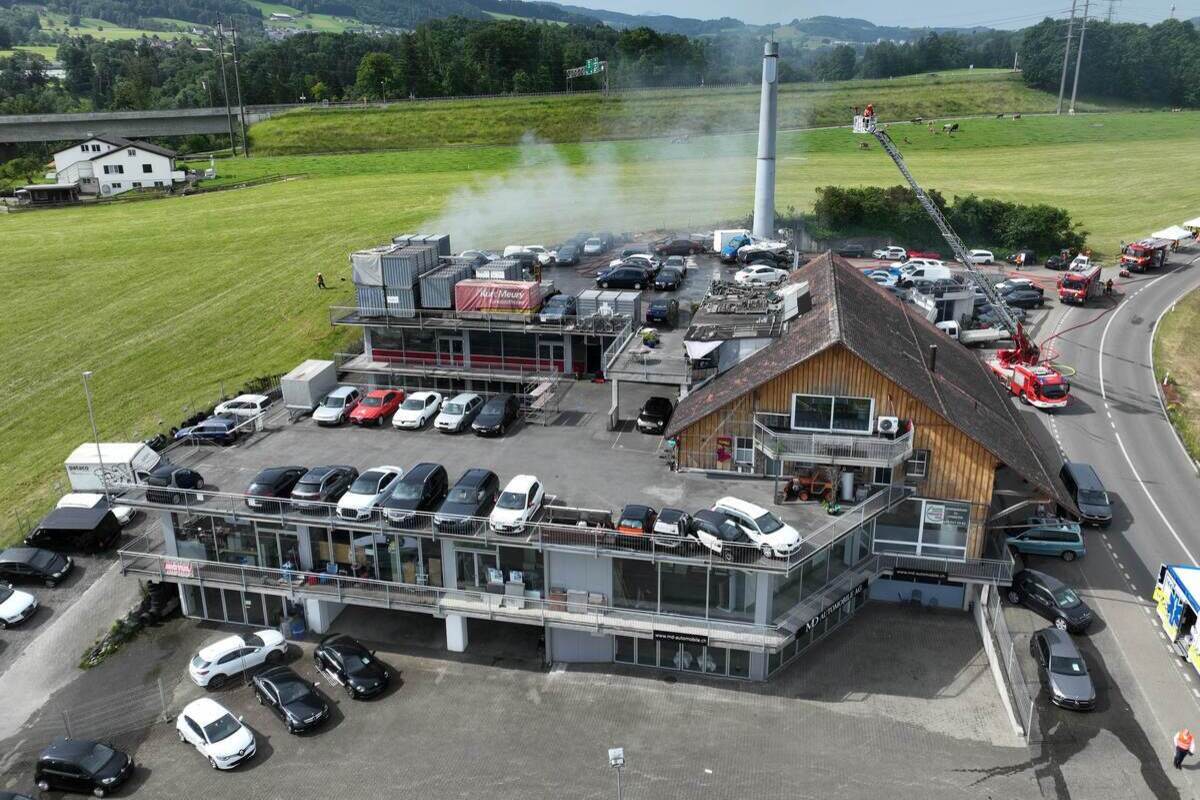 Mörschwil SG – Brandausbruch in einer Autowerkstatt