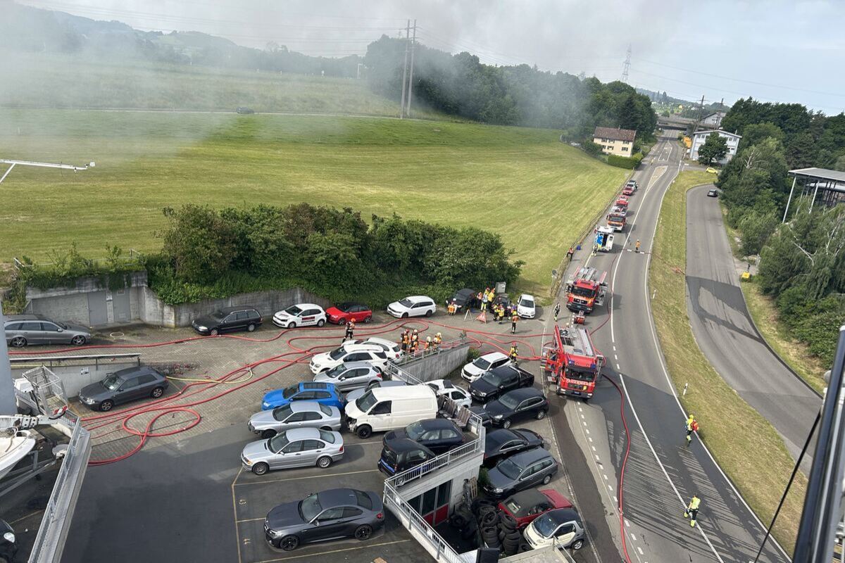 Mörschwil SG – Brandausbruch in einer Autowerkstatt
